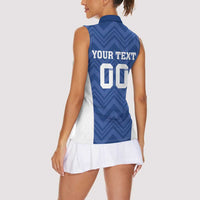 Custom Estonia Football Women Sleeveless Polo Shirt Eesti Jalgpallikoondis