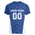 Custom Estonia Football Women V-Neck T-Shirt Eesti Jalgpallikoondis