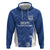 Custom Estonia Football Zip Hoodie Eesti Jalgpallikoondis