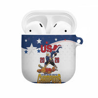 USA Ice Hockey Champions 2026 AirPods Case American Eagle Victory Hockey Pride