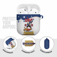 USA Ice Hockey Champions 2026 AirPods Case American Eagle Victory Hockey Pride