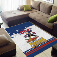 USA Ice Hockey Champions 2026 Area Rug American Eagle Victory Hockey Pride