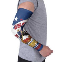 Custom USA Ice Hockey Champions 2026 Arm Sleeves American Eagle Victory Hockey Pride
