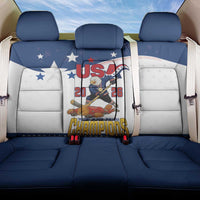 USA Ice Hockey Champions 2026 Back Car Seat Cover American Eagle Victory Hockey Pride