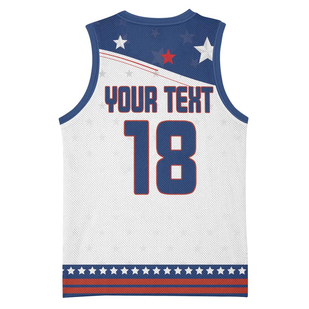 Custom USA Ice Hockey Champions 2026 Basketball Jersey American Eagle Victory Hockey Pride
