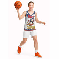 Custom USA Ice Hockey Champions 2026 Basketball Jersey American Eagle Victory Hockey Pride