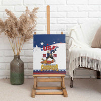 USA Ice Hockey Champions 2026 Canvas Wall Art American Eagle Victory Hockey Pride
