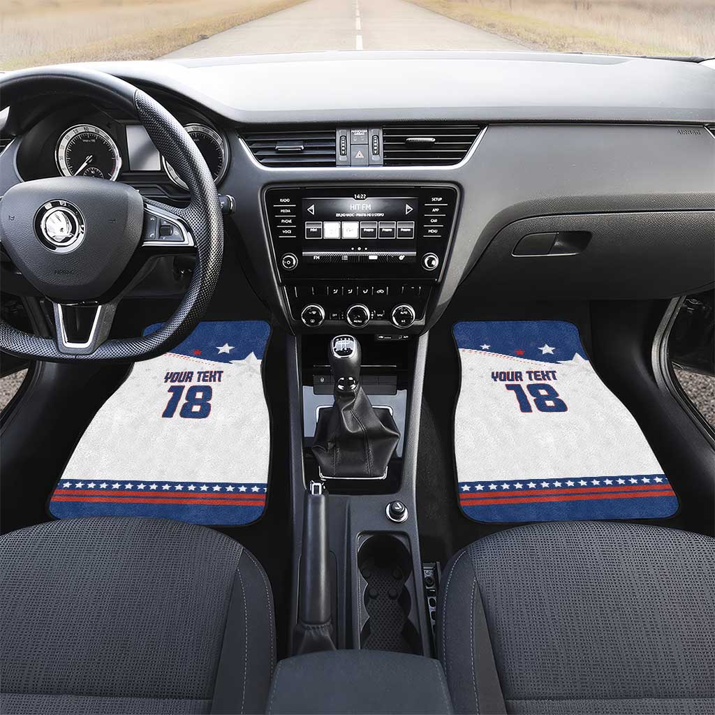 Custom USA Ice Hockey Champions 2026 Car Mats American Eagle Victory Hockey Pride