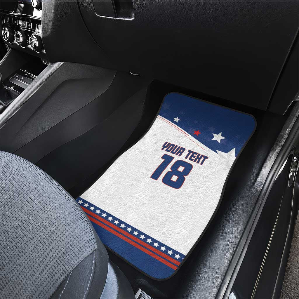Custom USA Ice Hockey Champions 2026 Car Mats American Eagle Victory Hockey Pride