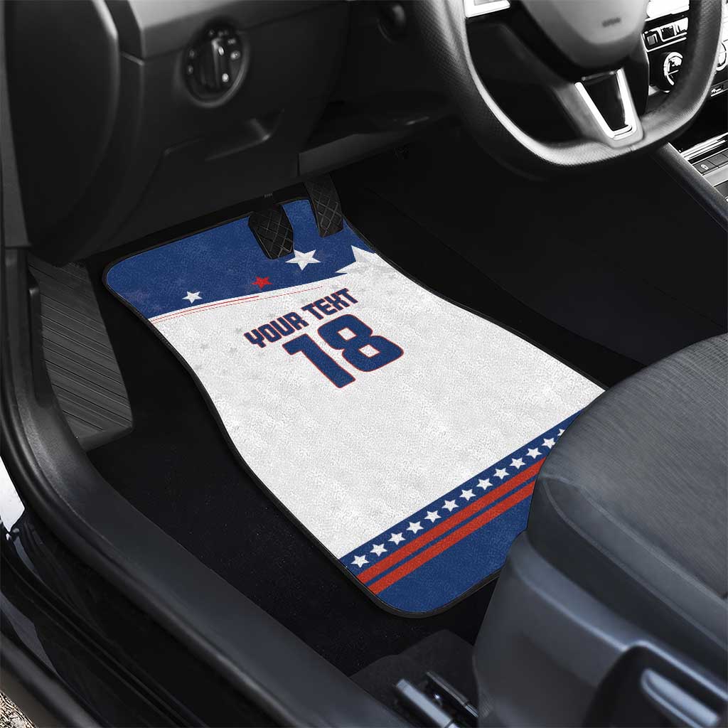 Custom USA Ice Hockey Champions 2026 Car Mats American Eagle Victory Hockey Pride
