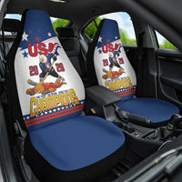 USA Ice Hockey Champions 2026 Car Seat Cover American Eagle Victory Hockey Pride
