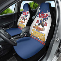 USA Ice Hockey Champions 2026 Car Seat Cover American Eagle Victory Hockey Pride