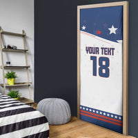 Custom USA Ice Hockey Champions 2026 Door Cover American Eagle Victory Hockey Pride
