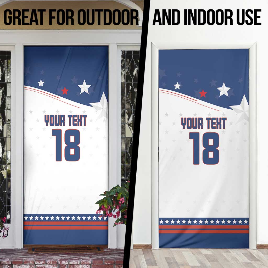 Custom USA Ice Hockey Champions 2026 Door Cover American Eagle Victory Hockey Pride