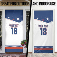 Custom USA Ice Hockey Champions 2026 Door Cover American Eagle Victory Hockey Pride