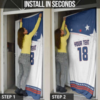 Custom USA Ice Hockey Champions 2026 Door Cover American Eagle Victory Hockey Pride