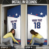 Custom USA Ice Hockey Champions 2026 Door Cover American Eagle Victory Hockey Pride
