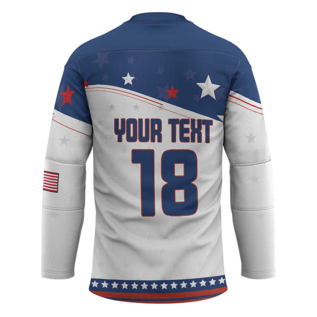 Custom USA Ice Hockey Champions 2026 Hockey Jersey American Eagle Victory Hockey Pride