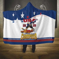 USA Ice Hockey Champions 2026 Hooded Blanket American Eagle Victory Hockey Pride