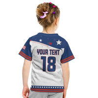 Custom USA Ice Hockey Champions 2026 Kid T Shirt American Eagle Victory Hockey Pride