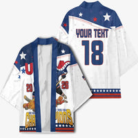 Custom USA Ice Hockey Champions 2026 Kimono American Eagle Victory Hockey Pride