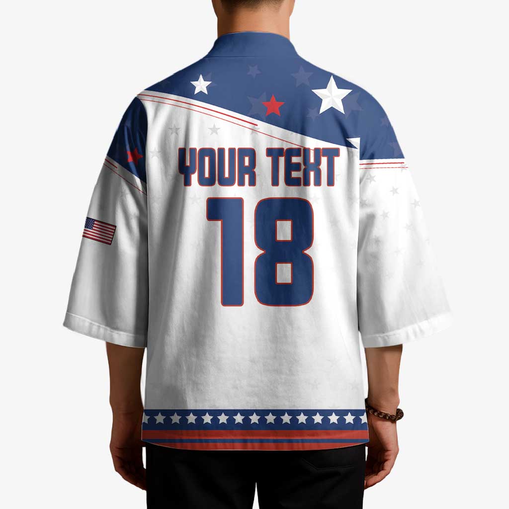 Custom USA Ice Hockey Champions 2026 Kimono American Eagle Victory Hockey Pride
