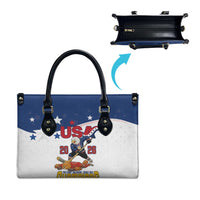 USA Ice Hockey Champions 2026 Leather Bag American Eagle Victory Hockey Pride