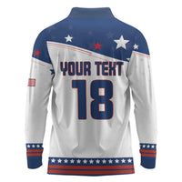 Custom USA Ice Hockey Champions 2026 Long Sleeve Polo Shirt American Eagle Victory Hockey Pride