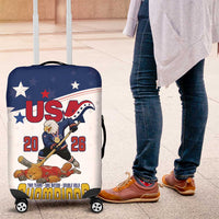 USA Ice Hockey Champions 2026 Luggage Cover American Eagle Victory Hockey Pride