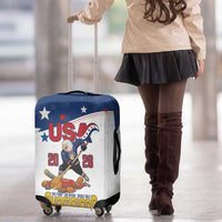 USA Ice Hockey Champions 2026 Luggage Cover American Eagle Victory Hockey Pride