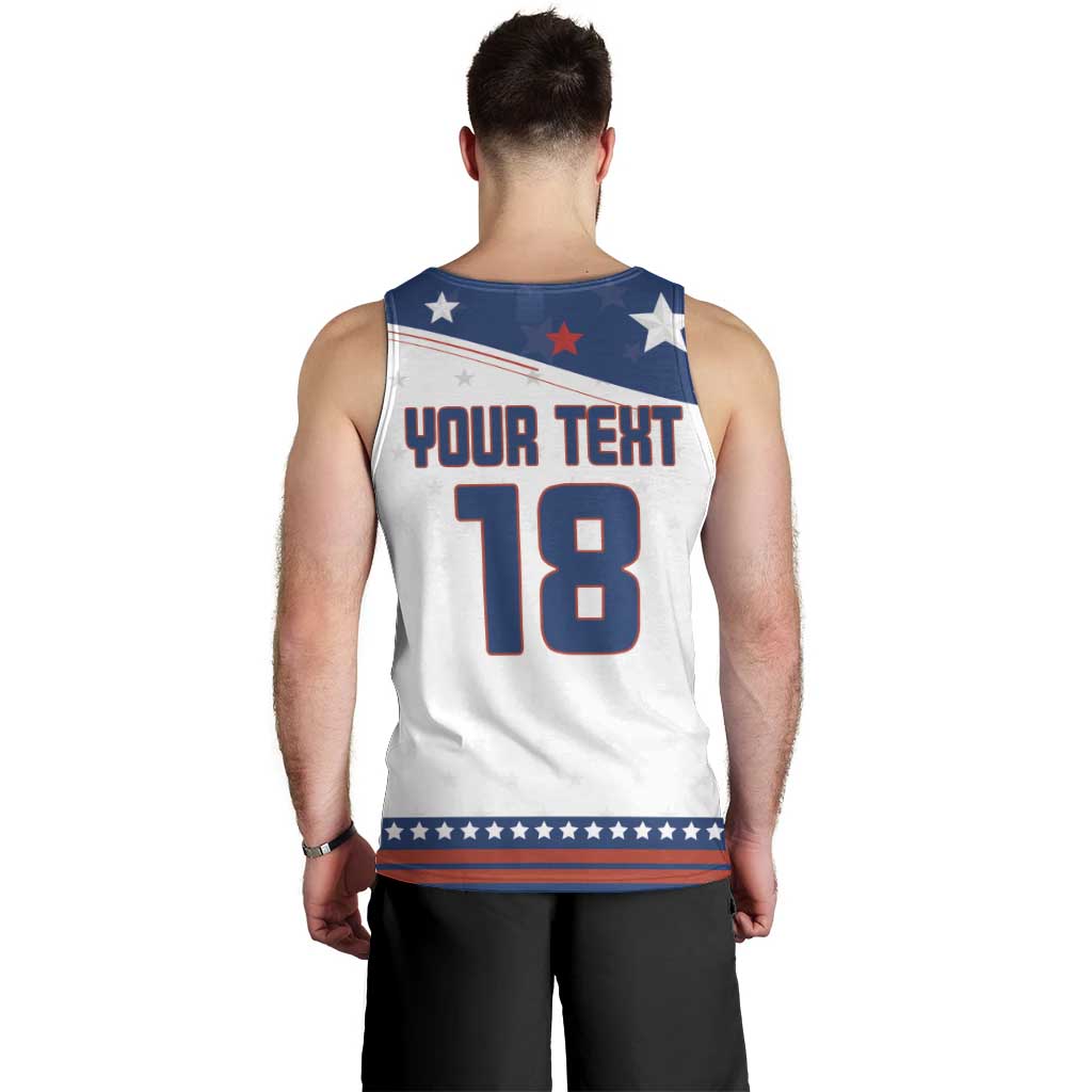 Custom USA Ice Hockey Champions 2026 Men Tank Top American Eagle Victory Hockey Pride
