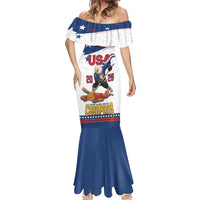 Custom USA Ice Hockey Champions 2026 Mermaid Dress American Eagle Victory Hockey Pride