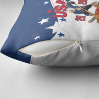 USA Ice Hockey Champions 2026 Pillow Cover American Eagle Victory Hockey Pride