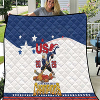 USA Ice Hockey Champions 2026 Quilt American Eagle Victory Hockey Pride