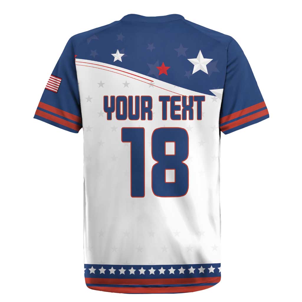 Custom USA Ice Hockey Champions 2026 Rugby Jersey American Eagle Victory Hockey Pride