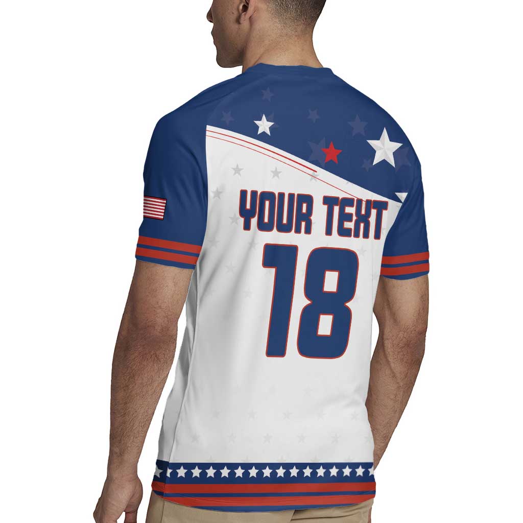 Custom USA Ice Hockey Champions 2026 Rugby Jersey American Eagle Victory Hockey Pride