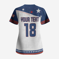 Custom USA Ice Hockey Champions 2026 Scrub Top American Eagle Victory Hockey Pride