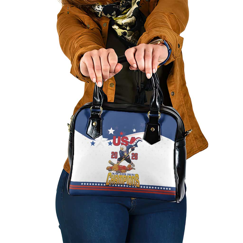 USA Ice Hockey Champions 2026 Shoulder Handbag American Eagle Victory Hockey Pride