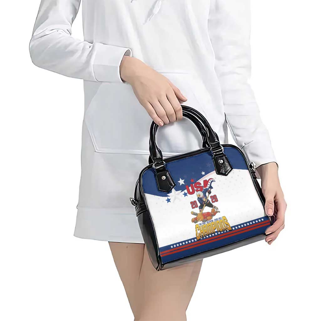 USA Ice Hockey Champions 2026 Shoulder Handbag American Eagle Victory Hockey Pride
