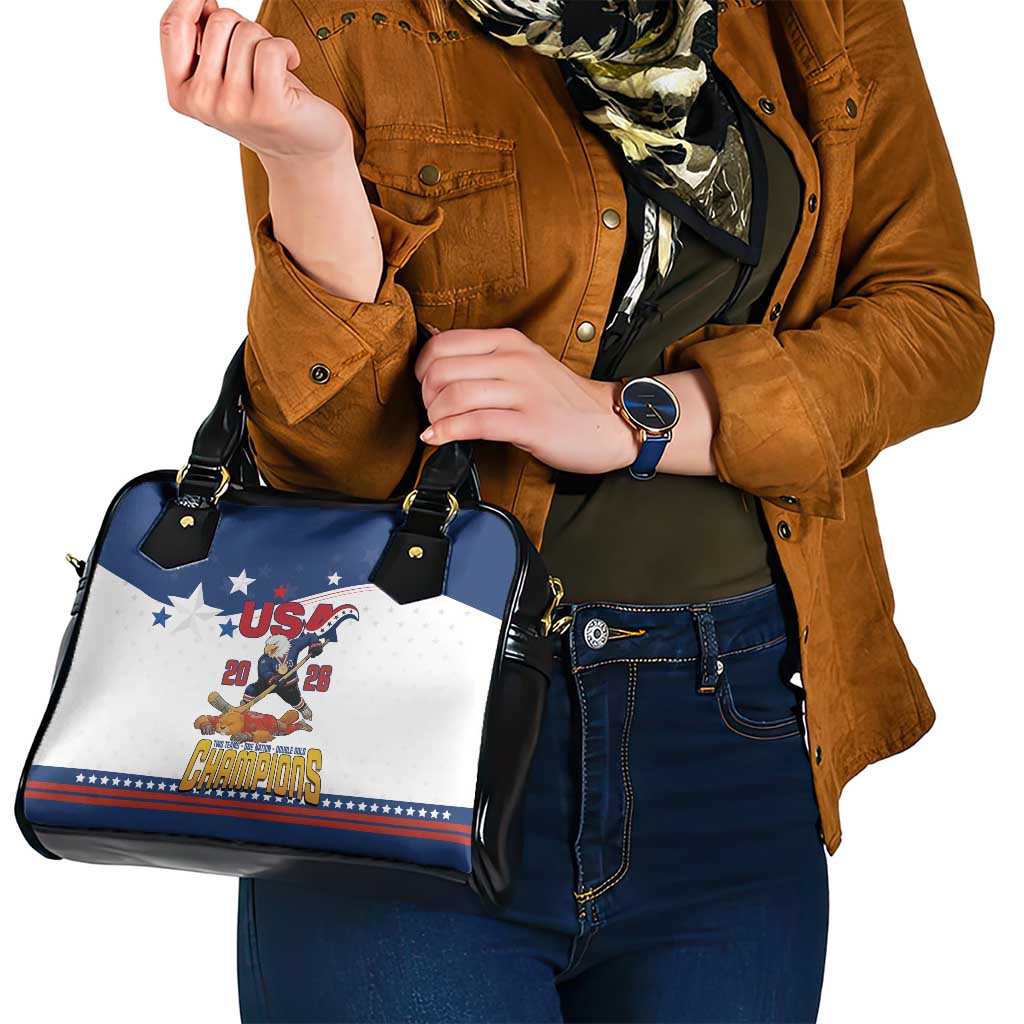 USA Ice Hockey Champions 2026 Shoulder Handbag American Eagle Victory Hockey Pride