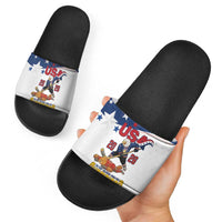 USA Ice Hockey Champions 2026 Slide Sandals American Eagle Victory Hockey Pride