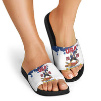 USA Ice Hockey Champions 2026 Slide Sandals American Eagle Victory Hockey Pride