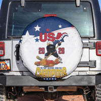 USA Ice Hockey Champions 2026 Spare Tire Cover American Eagle Victory Hockey Pride