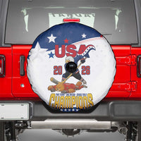 USA Ice Hockey Champions 2026 Spare Tire Cover American Eagle Victory Hockey Pride