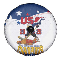 USA Ice Hockey Champions 2026 Spare Tire Cover American Eagle Victory Hockey Pride