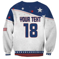 Custom USA Ice Hockey Champions 2026 Sweatshirt American Eagle Victory Hockey Pride