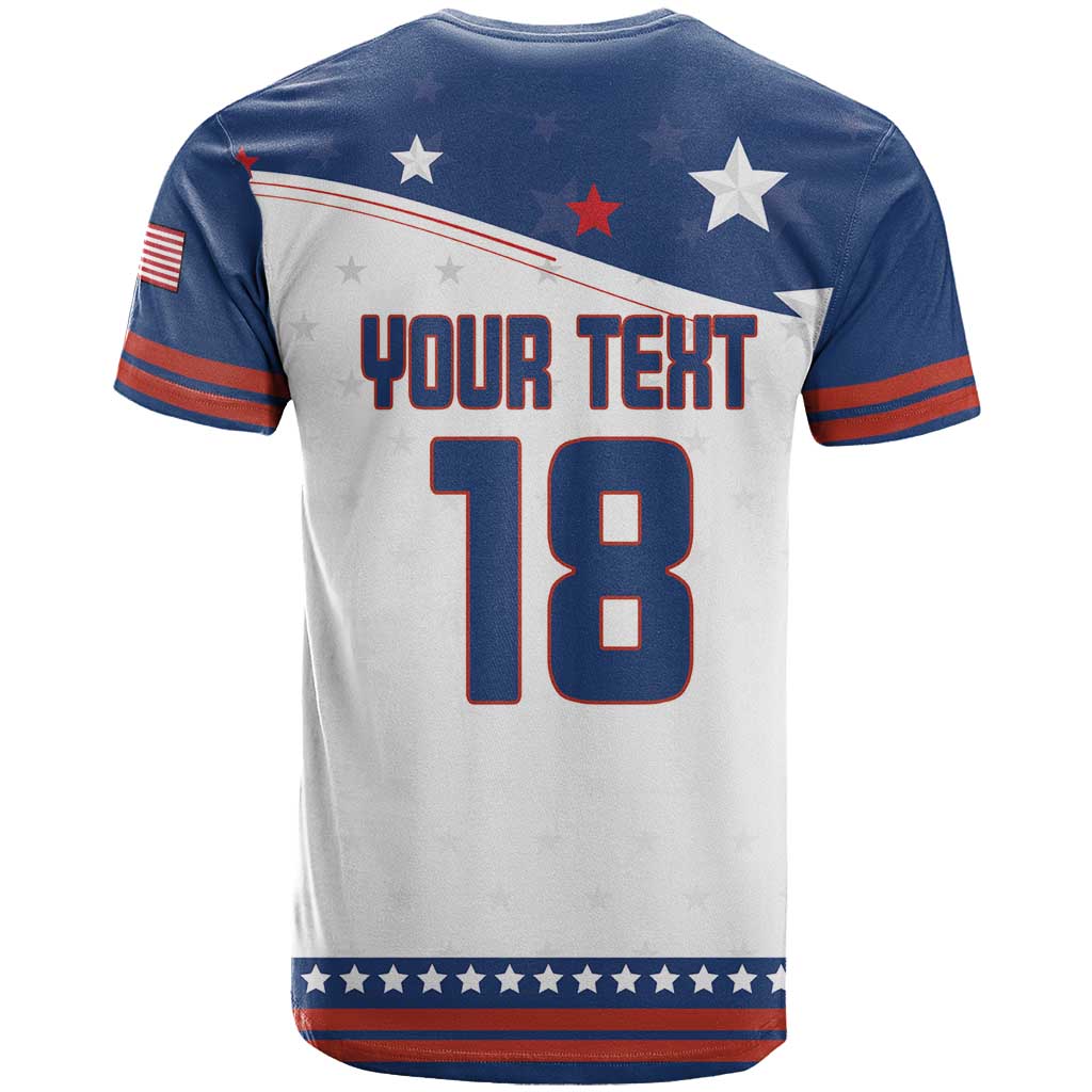 Custom USA Ice Hockey Champions 2026 T Shirt American Eagle Victory Hockey Pride