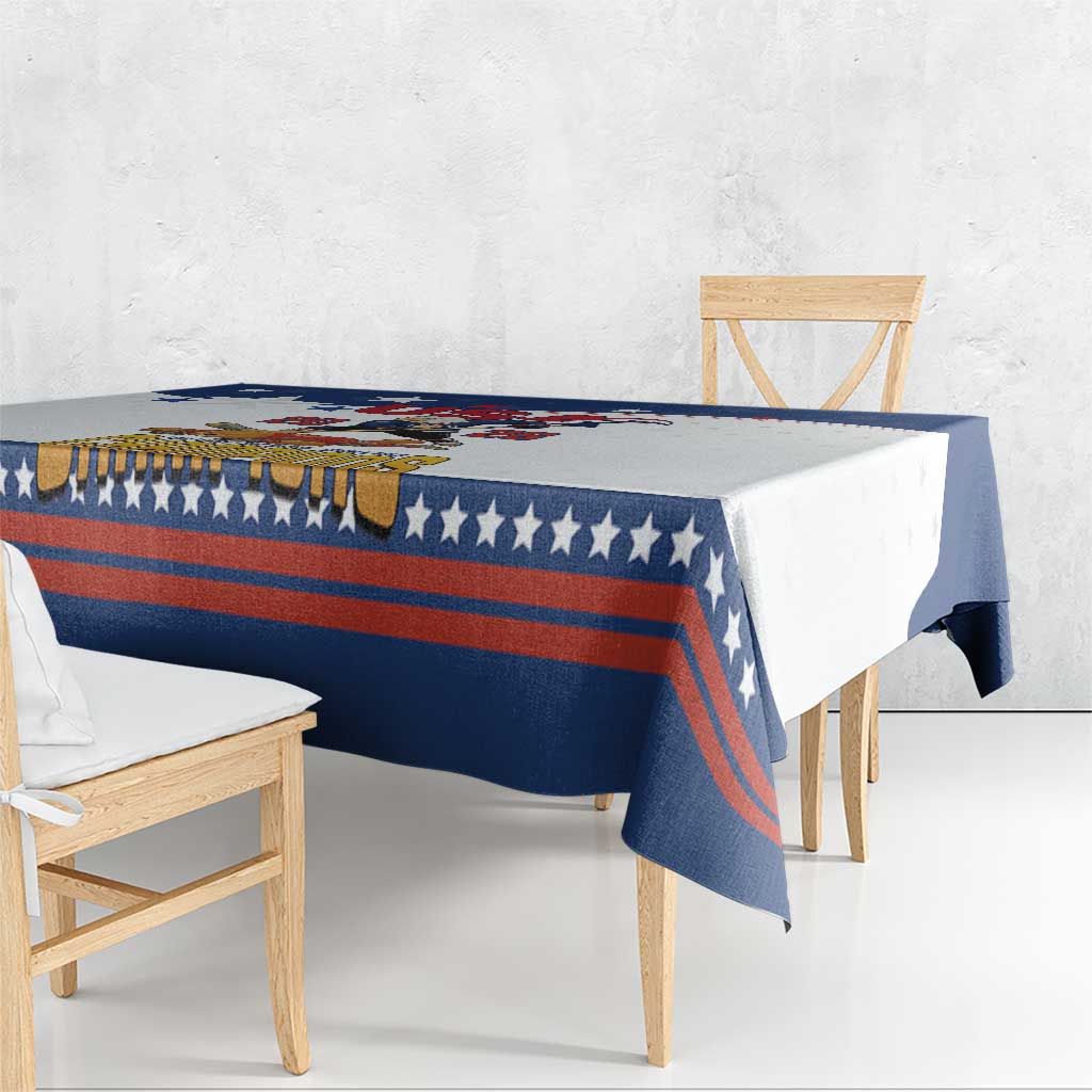 USA Ice Hockey Champions 2026 Tablecloth American Eagle Victory Hockey Pride