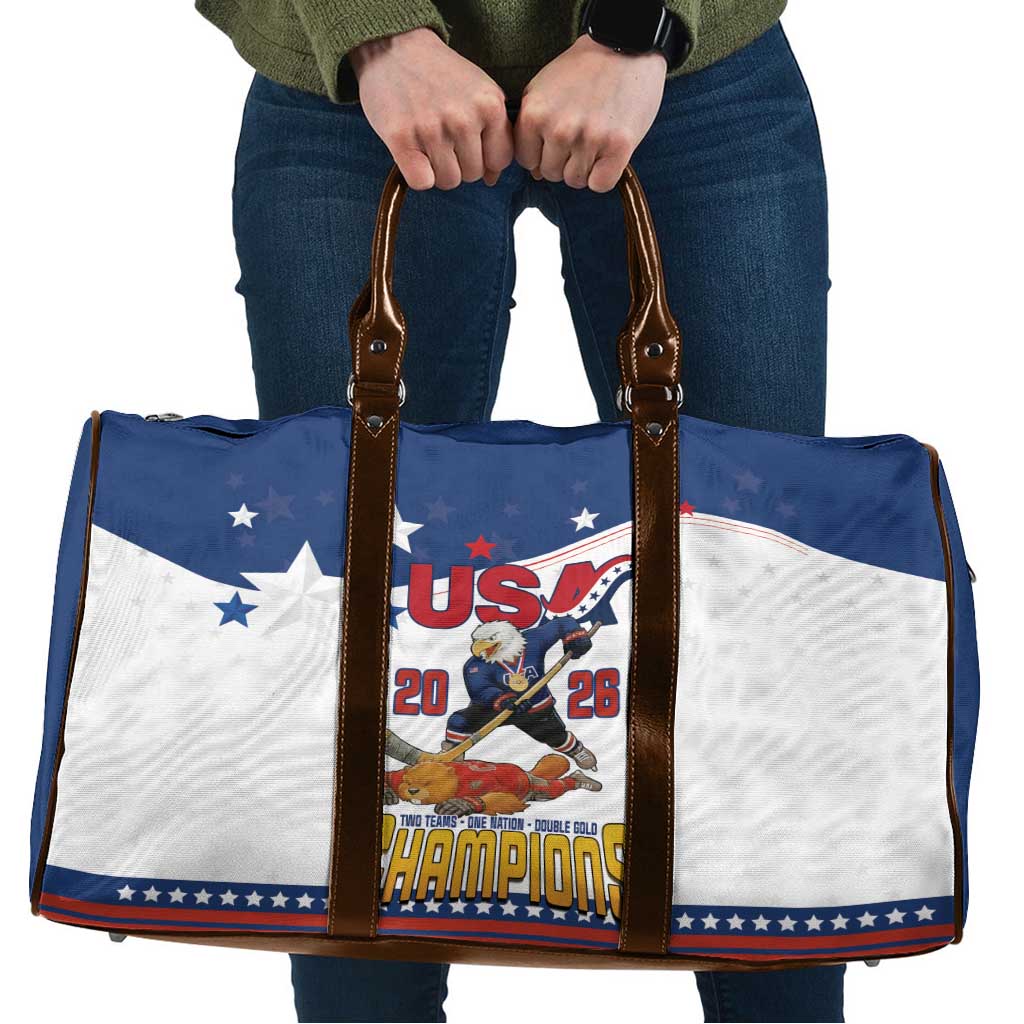 USA Ice Hockey Champions 2026 Travel Bag American Eagle Victory Hockey Pride