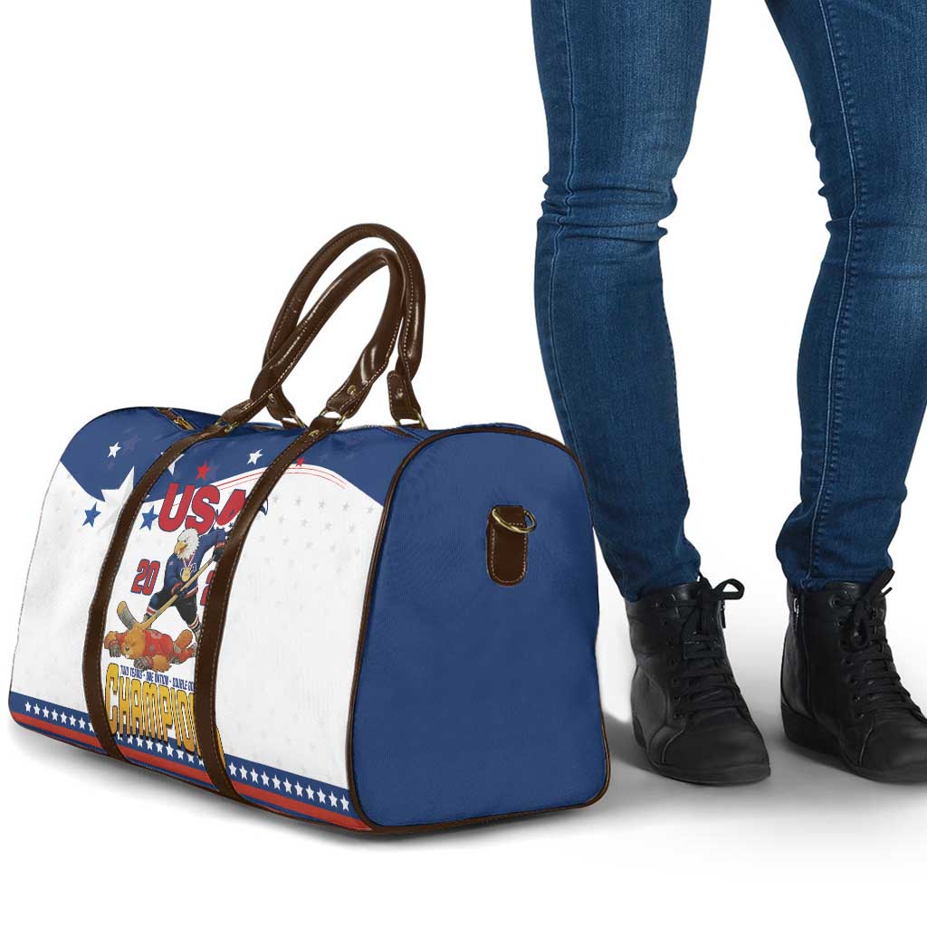 USA Ice Hockey Champions 2026 Travel Bag American Eagle Victory Hockey Pride